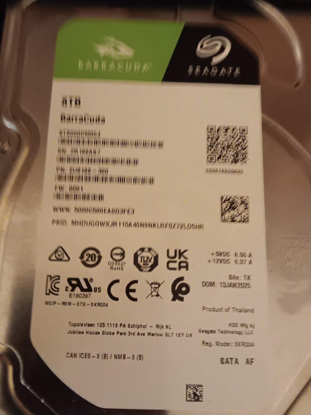 Seagate BarraCuda 8TB External Hard Drive - Silver/Black